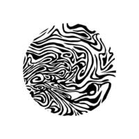 Expression of the Abstract in the Circle Shape, Inspired by Marble. Color Editable vector