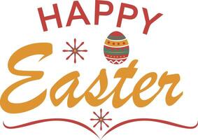 happy easter illustratration vector