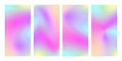 Colorful Fluid Gradient Backgrounds With Vibrant Hues and Abstract Design Elements vector