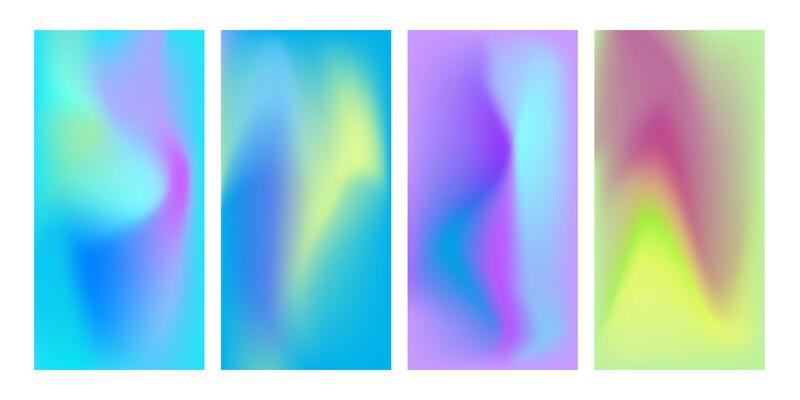 Gradient Abstract Background Set with Vibrant Colors and Modern Design
