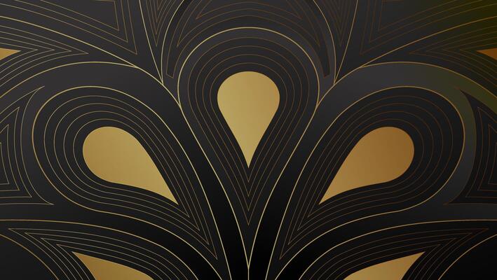 Elegant Black and Gold Abstract Background