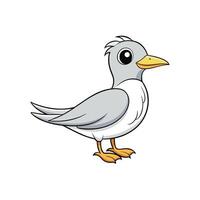 Cute cartoon seagull illustration in format vector