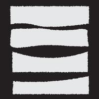 set of torn paper design template vector