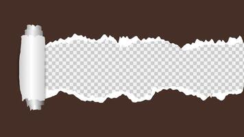 abstract torn paper background brown color for photo frame vector