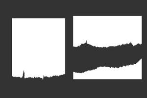 template design torn paper style vector