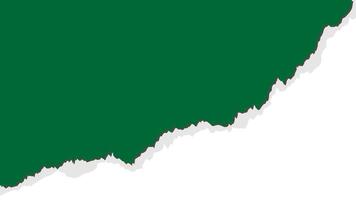 torn paper background green color for photo frame vector