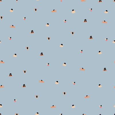 A pattern of small dots on a blue background