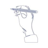 sketching with pencil vector