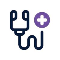 stethoscope duotone icon. Sleek and modern icon for websites, mobile apps, marketing materials, and corporate design. Fully scalable and ready to use. vector
