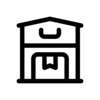 warehouse line icon. Clean and minimalist icon for websites, mobile apps, presentations, and logos. Fully scalable and customizable for any project. vector