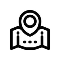 map line icon. Clean and minimalist icon for websites, mobile apps, presentations, and logos. Fully scalable and customizable for any project. vector