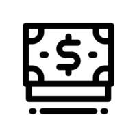 money line icon. Clean and minimalist icon for websites and mobile apps. vector
