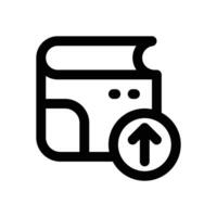 top up wallet line icon. Clean and minimalist icon for websites and mobile apps. vector