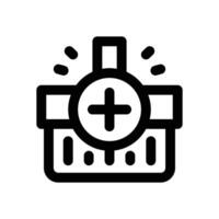add to basket line icon. Clean and minimalist icon for websites, mobile apps, presentations, and logos. Fully scalable and customizable for any project. vector