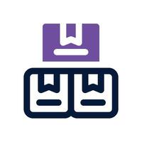 box duotone icon. Sleek and modern icon for websites, mobile apps, marketing materials, and corporate design. Fully scalable and ready to use. vector