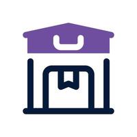 warehouse duotone icon. Sleek and modern icon for websites, mobile apps, marketing materials, and corporate design. Fully scalable and ready to use. vector