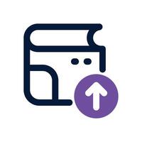 top up wallet duotone icon. Sleek and modern icon for websites, mobile apps, marketing materials, and corporate design. Fully scalable and ready to use. vector