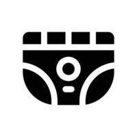 diapers glyph icon. Strong and solid icon for websites, mobile interfaces, presentations, and visual branding. High quality and easy to edit. vector