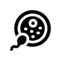 fertilization glyph icon. Strong and solid icon for websites, mobile interfaces, presentations, and visual branding. High quality and easy to edit. vector