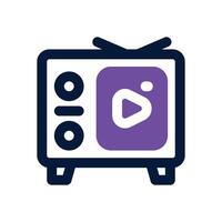 television duotone icon. Sleek and modern icon for websites, mobile apps, marketing materials, and corporate design. Fully scalable and ready to use. vector