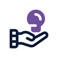 idea duotone icon. Sleek and modern icon for websites, mobile apps, marketing materials, and corporate design. Fully scalable and ready to use. vector