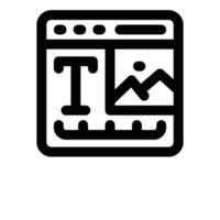 layout line icon. Clean and minimalist icon for websites, mobile apps, presentations, and logos. Fully scalable and customizable for any project. vector