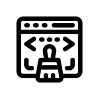 clean code line icon. Clean and minimalist icon for websites and mobile apps. vector