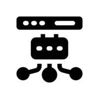 scheme glyph icon. Strong and solid icon for websites and mobile apps. vector