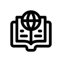 global education line icon. Clean and minimalist icon for websites and mobile apps. vector