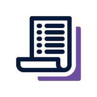 exam dual tone icon. Sleek and modern icon for websites and mobile apps. vector