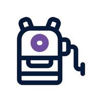 sharpener dual tone icon. Sleek and modern icon for websites and mobile apps. vector