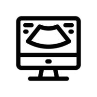 ultrasound line icon. Clean and minimalist icon for websites and mobile apps. vector