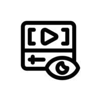 viewer line icon. Clean and minimalist icon for websites and mobile apps. vector