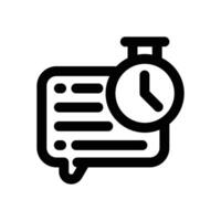 response time line icon. Clean and minimalist icon for websites and mobile apps. vector
