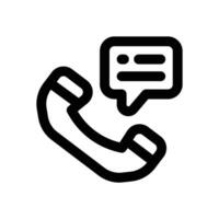 phone survey line icon. Clean and minimalist icon for websites and mobile apps. vector