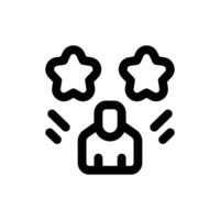 customer stratification line icon. Clean and minimalist icon for websites and mobile apps. vector