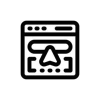 submit line icon. Clean and minimalist icon for websites and mobile apps. vector