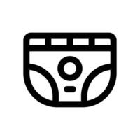 diapers line icon. Clean and minimalist icon for websites and mobile apps. vector