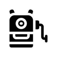 sharpener glyph icon. Strong and solid icon for websites and mobile apps. vector