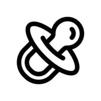 pacifier line icon. Clean and minimalist icon for websites and mobile apps. vector