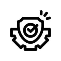 reliability line icon. Clean and minimalist icon for websites, mobile apps, presentations, and logos. Fully scalable and customizable for any project. vector