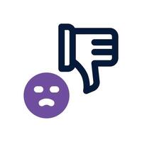 dislike duotone icon. Sleek and modern icon for websites, mobile apps, marketing materials, and corporate design. Fully scalable and ready to use. vector