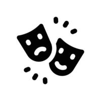 theater glyph icon. Strong and solid icon for websites, mobile interfaces, presentations, and visual branding. High quality and easy to edit. vector