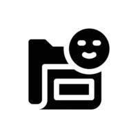 feedback document glyph icon. Strong and solid icon for websites, mobile interfaces, presentations, and visual branding. High quality and easy to edit. vector