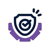 reliability dual tone icon. Sleek and modern icon for websites and mobile apps. vector