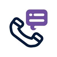 phone survey dual tone icon. Sleek and modern icon for websites and mobile apps. vector
