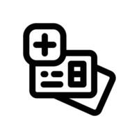 card line icon. Clean and minimalist icon for websites, mobile apps, presentations, and logos. Fully scalable and customizable for any project. vector