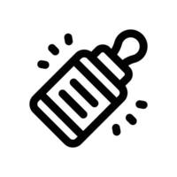 baby bottle line icon. Clean and minimalist icon for websites, mobile apps, presentations, and logos. Fully scalable and customizable for any project. vector