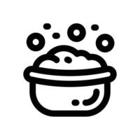 baby tub line icon. Clean and minimalist icon for websites, mobile apps, presentations, and logos. Fully scalable and customizable for any project. vector