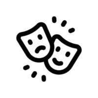theater line icon. Clean and minimalist icon for websites, mobile apps, presentations, and logos. Fully scalable and customizable for any project. vector